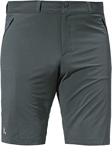 Schöffel Herren Shorts Hestad M, Kurze Wanderhose mit elastischem Bund, schnell trocknende Outdoor Hose aus 4-Wege-Stretch, Asphalt, 54