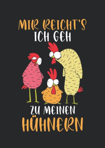 Notizbuch A4 dotted, gepunktet, punktiert mit Softcover Design: Hühnerstall Geschenk Landwirt Spruch Bauer Bauernhof: 120 dotted (Punktgitter) DIN A4 Seiten