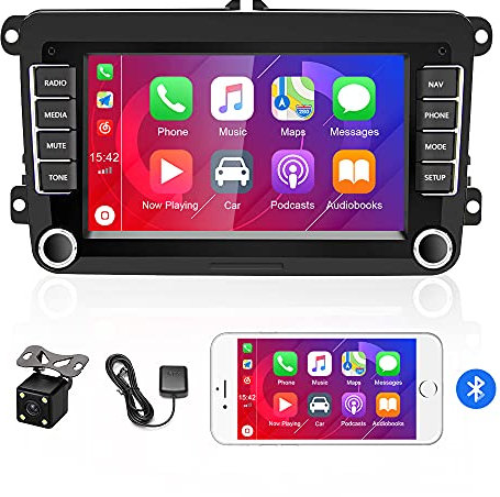 1G+32G Android 13 2 Din Car Stereo for VW Golf 5 Plus 6 Passat B6 Polo with Wireless Carplay Android Auto, CAMECHO 7 Inch Touch Screen Bluetooth Car Radio GPS Navi WiFi FM HiFi SWC+ Reversing Camera
