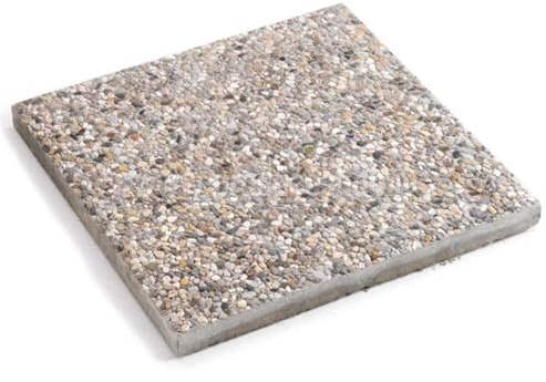 Decor Space Base en béton 20 kg pour parasol de jardin, pot carré en gravier 50 x 50 cm (1)