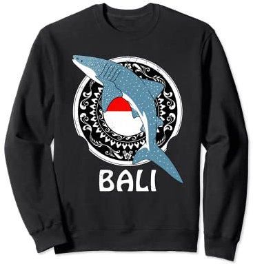 Whale Shark Dive Bali Flag of Indonesia Sweatshirt