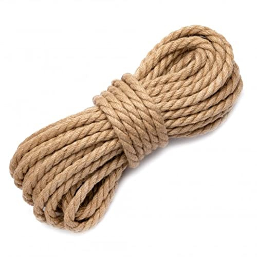 Juteschnur. Dekokordel. Jutekordel. Schnur aus Jute. Jute Schnur für DIY Kunstgewerbe Gartenschnur Deko. Garten Kordel Bastelschnur Dekoration. Bindegarn (Juta 10mm / 30m)