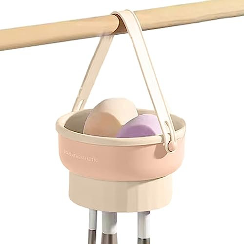 Make-up-Schwamm-Trockenständer | Reise-Pinselregal | Reiseregal, Schwamm-Organizer mit Scheuermatte, Abtropfgestell für alle Marken von Schwämmen Founcy