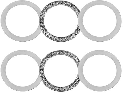 sourcing map Rodamientos de Agujas de Empuje Axk80105 con Arandelas Diámetro Interior de 80 MM Diámetro Exterior de 105 MM Ancho de 4 MM 2 Unidades