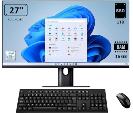 Outlet Computer - All In One - Schermo 27 - SSD 1 TB - Windows 11 Pro 64 bit - FHD IPS - USB, HDMI (CPU: I7 - RAM 16GB)