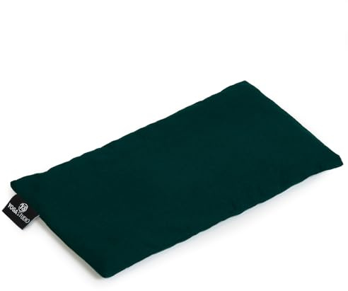 Yoga Studio Eye Pillow | 100% Organic Cotton Cover | Organic Lavender & Linseed Yoga Pillow | Stress Relief Weighted Eye Mask, Relaxation, Aromatherapy, Tired Eyes