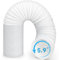 Portable Air Conditioner Hose, Asddage 5.9'' Diameter AC Exhaust Hose for Extension and Replacement, Anti-Clockwise & Length up to 80, Flexible & Heat Resistant Compatible with LG Delonghi and More