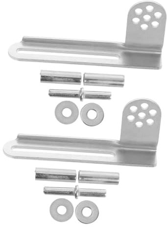 OSALADI 2 Sets Refrigerator Door Hinges Kit Fridge Hinge Replacement in Galvanized Steel Universal Compatible for Easy Installation and Quick Freezer Repair