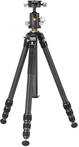 Vanguard Veo 5 264CB160S Trípode para cámara de Foto Profesional | Con columna, Rótula de Bola, Fibra de Carbono, Cerrado: 60,6cm, Extendido: 170,1cm, Soporta hasta 15kg