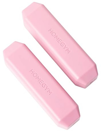 Home Gym Pink 3 lb Dumbbell Set for Women & Men, Set of 2 x 3lb Bars Designed for Walking, Strength Training, HIIT, Boxing & Aerobics - Dumbbell Weights for Working Out at Home