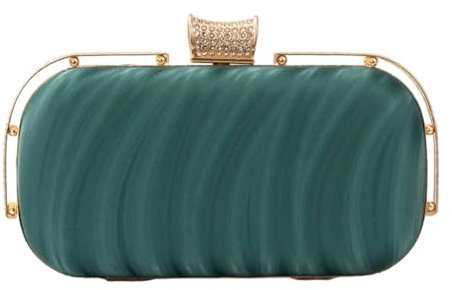YENVWG Bolso de mano para mujer, para fiesta, boda, bolso de hombro para mujer, bolso cruzado con cadena, bolso de noche, bolso de moda, Green