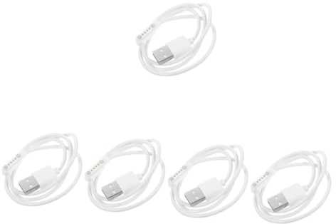 HOMSFOU 5stücke Smartwatch Ladegerät Pin Magnetkabel Kompatibel Für Kinderuhren Und Smartwatches Usb-ladekabel Für Einfachen Und Stabilen Ladevorgang Tragbar Und Langlebig