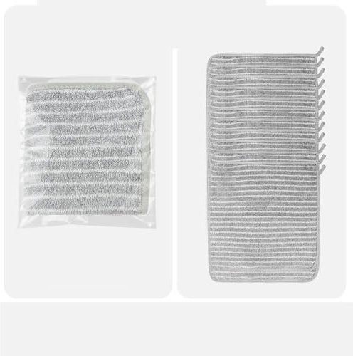 MEKPAM 12 Pcs De Chiffons en Fibre De Charbon De Bambou,Chiffons De Décontamination De Cuisine Et De Nettoyage De La Vaisselle,Petites Serviettes Carrées Épaissies Et Suspendues
