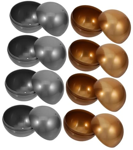 Alipis 8pcs Round Empty Capsules Cases for Ball Toy Vending Machines Diy Gachapon Machines Party Favors Boys and Girls Games