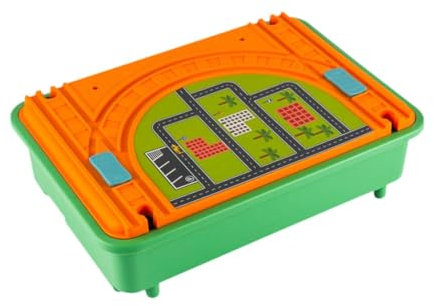 Sharplace Holzstrecke Set Set für Kinderpolizei -Zug -Spiele Toy Railway -Kits für Kindermotor -Klinkelparty -Gefälligkeiten im Vorschulmotor