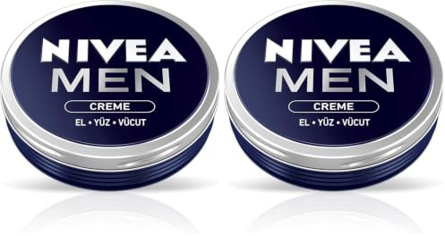 NIVEA MEN Creme pflegende Hautcreme für intensive Feuchtigkeit,Hautpflege für Männer ideal für Körper, Gesicht und Hände, leichte Formel mit Vitamin E (30 ml) (Packung mit 2)
