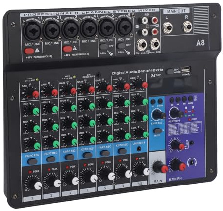 Fuente de Alimentación para PC de la Consola Mezcla Sonido, 48 V para PC (Enchufe de la UE)