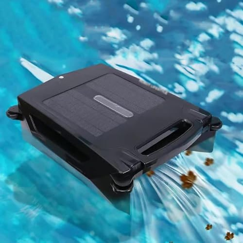 Limpiador solar robótico para piscinas - Limpiador automático sin cables con energía solar con doble modo de carga y prevención inteligente de obstáculos para una limpieza eficiente 24/7