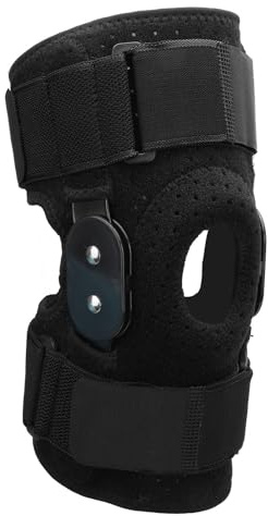 Lazmin112 Taft de Rodilla Protectora, Protección de la Rodilla que Respira bajo Presión para Correr (BLACK)