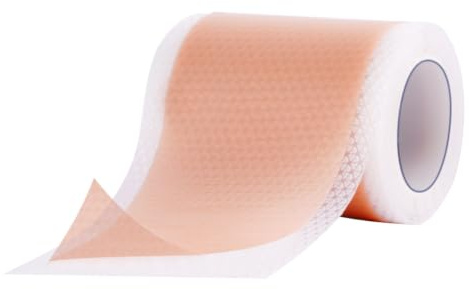 ALIIP Fogli Cicatriziali in Silicone, Rotolo di Cerotti Idrocolloidali, Traspirante e Impermeabili, Tagliabile(4 X 400 Cm)