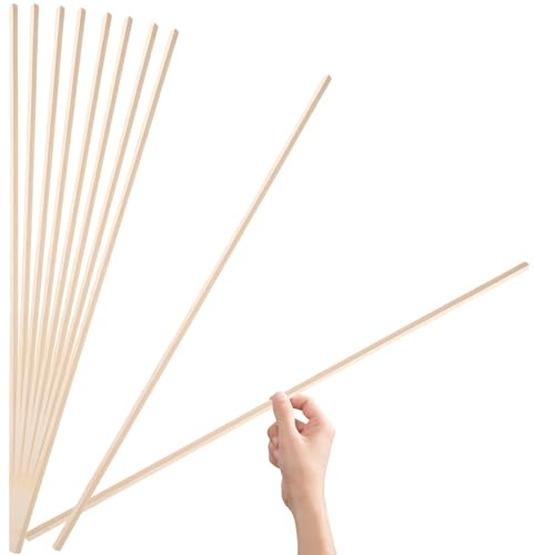 Générique Moulures Décoratives en Bois Naturel 10 Pièces, Baguettes Triangulaires 6 Mm X 50 Cm pour Encadrement de Fenêtres, Moulures de Finition pour Moustiquaires, Décoration Intérieure