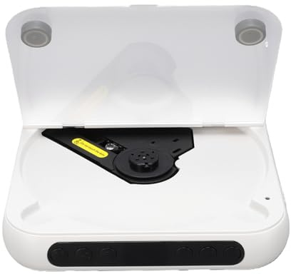 Tangxi Lettore CD Portatile, Lettore CD per Auto Bluetooth con Audio Ad Alta fedeltà, Radio FM con Batteria Compatta a Lunga Durata con Porta AUX da 3,5 Mm