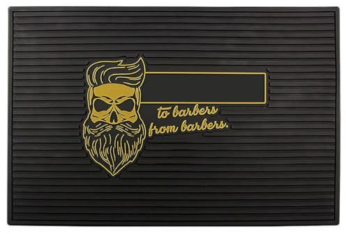 BUTIFULSIC Tapis de Rangement Noir en Pvc Antidérapant pour Ciseaux et Lames, Coussin de Protection D'outils pour Salon de Coiffure et Expérience de Coupe