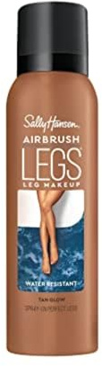 Sally Hansen Airbrush Legs®, Leg Spray-On Makeup, Tan Glow, Easy Application, Flawless Looking Legs, Water Resistant, Transfer Proof