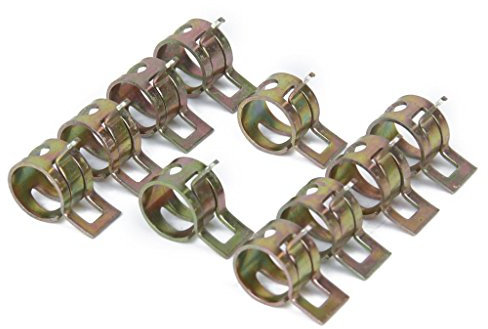 10 x Federklemme Kraftstoffschlauch Linie Wasser Rohr Luft Rohrschellen Fastener ？ Durchmesser 14 mm