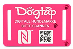 DOGTAP Light Small - Die intelligente Hundemarke mit NFC Chip, 50x30mm