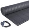 Laneetal Valla de Privacidad de PVC, Pantalla de Proteccción de Plástico contra Rayos UV, para Balcón, Terraza con Accesorios de Fijación Resistente a la Intemperie, Gris, 120 x 300 cm