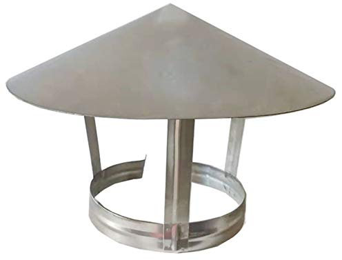 Sombrero Extractor, Cubierta de Chimenea Tubo de Escape de Acero Inoxidable de la Chimenea Taller, Al Aire Libre a Prueba de Lluvia Tubo de Ventilación de Fábrica Baño Granja, Etc,90MM