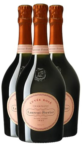 Champagne La Cuvée Brut rosado - Champagne Laurent-Perrier - DOP - Champán - Francia - Variedades de uva Pinot Noir - 3x75cl - 16.5/20 Jancis Robinson