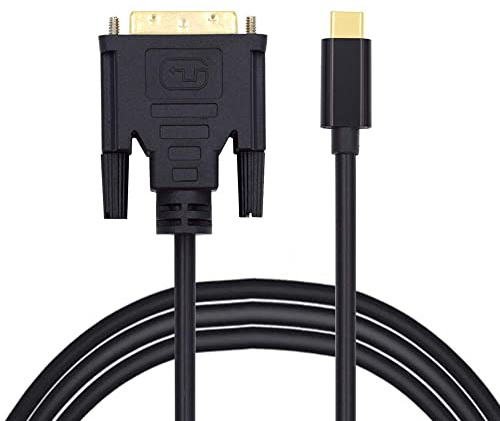 cablecc USB 3.1 Typ C USB-C Quelle zu DVI 1080P 60Hz Displays Monitorkabel für Laptop 1,8m