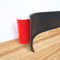 Neatiease Plinthe flexible autocollante en PVC 5 cm x 5 m (noir)