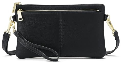 ZOUIQSS Faux Leather Crossbody Bags for Women,Ladies Small Shoulder Bag Purses Multi Pocket Cross Body Purse