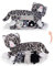 Mamanimals Katze Kuscheltier mit 3 Baby Katzen, Babys im Bauch mit Reißverschluss verstaubar, magnetische Zitzen zum Säugen, hochwertiges Plüschtier Set für Kinder, Geschenk für Kinder