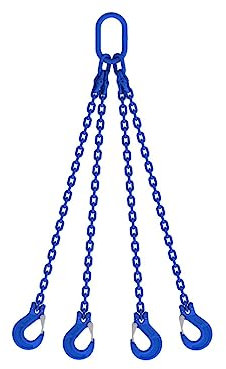 Joma-Tech 4-Strang Anschlagkette 2m GK10 10mm blau