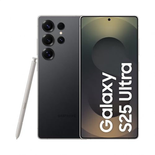 Samsung Galaxy S25 Ultra AI Smartphone mit Galaxy AI, Ohne Vertrag, Handy mit Android, 12 GB RAM, 1 TB Speicher, 200-MP-Kamera, Titanium Black, 3 Jahre Herstellergarantie [Exklusiv auf Amazon]