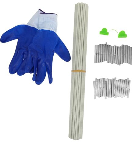 Generic 1 Set Plant Support Stakes Green House Arched Hooks Houses Gardening Metal Arched Hooks Greenhouse Tunnel Gardening Arched Hook Garden Arch Frame Support Cage Polyethylene