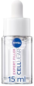 NIVEA Cellular Expert Filler - Sérum Rellenador de Arrugas - Con Micro Ácido Hialurónico - Sérum Facial Hidratante y Antiedad - Alisa las Arrugas - Textura Ligera - Todo Tipo de Piel - 15 ml