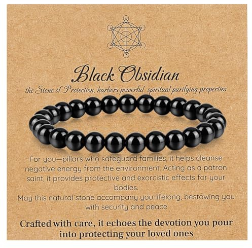 Emibele Tigerauge Armband Für Männer, Natürliches Chakra Kristall Armband Für Positive Energie Ängste Lindern, Spiritueller Kristall Schmuck 8mm Steine Schmuck Geschenk Für Frauen Männer