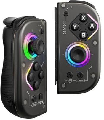 NYXI Hyperion 2 Wireless Controller für Switch/LCD/OLED/Lite,Hall-Effekt-Joystick,Mechanische Mikroschalter-Tasten&Trigger,RGB-Beleuchtung,6-Achsen-Gyroskop,Turbo,Vibration,Programmierbare Tasten