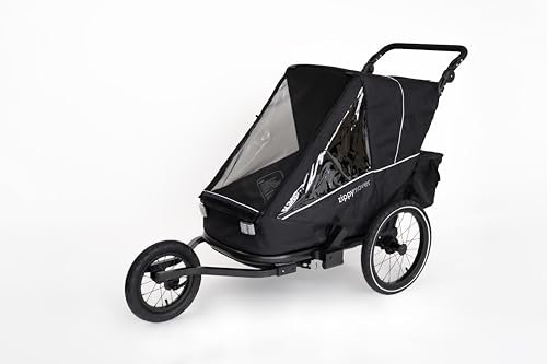 zippymover Sportlicher Kinderfahrradanhänger Einsitzer 1 Kind 3in1 Set Buggy Jogger Kinderwagen Fahrradanhänger Kinderanhänger