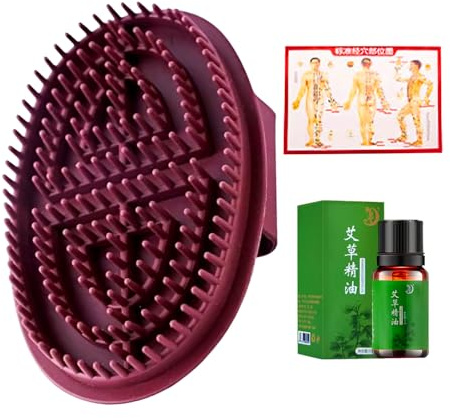 Massagekamm Handliches Muskelmassagegerät Punktkarte Kopfhautpflege | Meridian Kamm Massage Muskelentspannungstool für Männer, Frauen, Schönheitssalon, Rücken, Schultern, Arme,