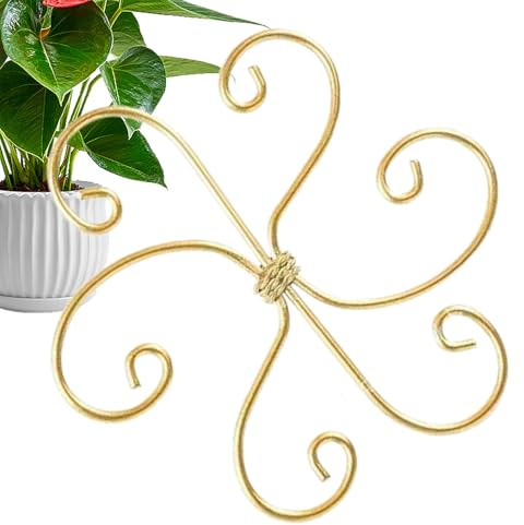Yhsioaklo Stütze für Zimmerpflanzen für Stängel, verstellbare Halterungen aus Eisen, wiederverwendbar, Gartenstützen für Gartenbau, Rosa, Orchidee, Gladiol, Topfpflanzen, Pflanze