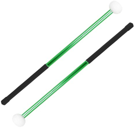 Abaodam Filzkopfschlägel Ergonomisches Design aus Aluminiumlegierung 2 Stück und Klangübertragung für Bassdrum und Marschtrommel für Präzises Schlagzeugspiel