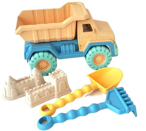 Giocattoli sandbox - Giocattoli di sabbia per castello di sabbia | Toy Toy Travel Beach, camion castello, pala, rastrello, 2 di sabbia del castello, giocattoli di sabbia per ragazzi