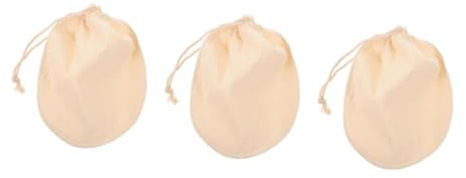ULTECHNOVO 3 Pièces Sachet à Lait Végétal Coton Réutilisable Filtre Alimentaire pour Café Thé Jus Lait de Noix et Yogourt