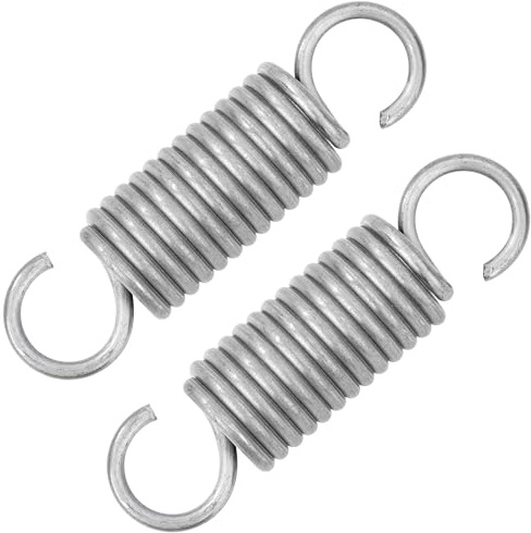 GUNGY Zugfedern mit Haken Edelstahl Zugfeder Spannfeder 65mm Außendurchmesser 18mm Drahtdurchmesser 2,9mm Maximale Zugkraft 24,1kg 2,9x18x65mm 2 Stück